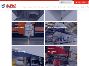 Alpha's new look website