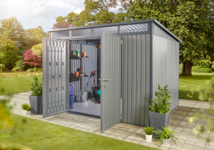 HEX Living Metal Shed